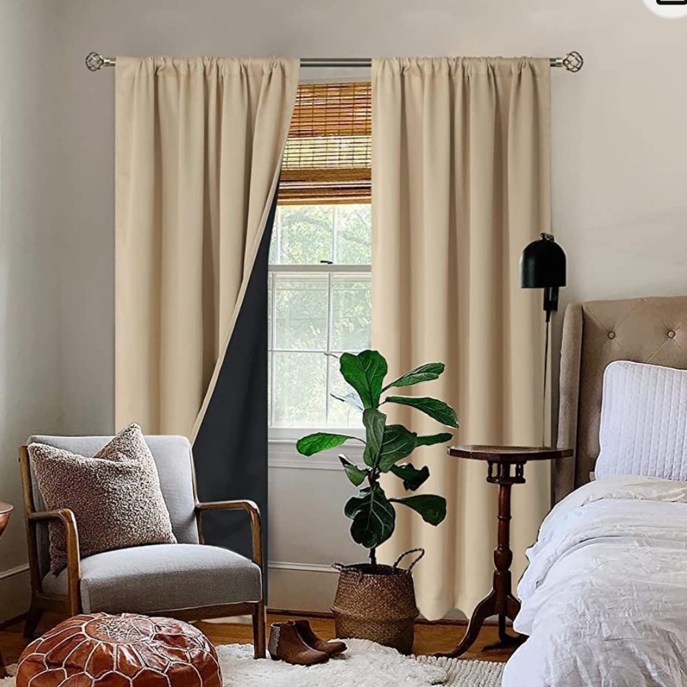 Thermal insulated black out curtains - Picture 2 of 10